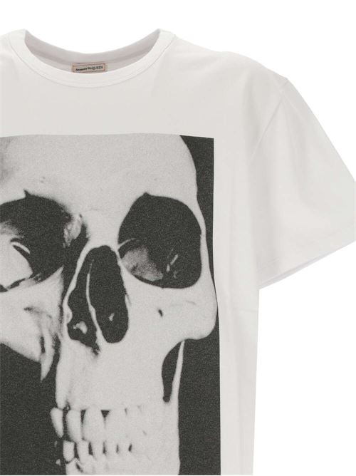 T-shirt con stampa da uomo Alexander McQueen | 781993QTAA60909